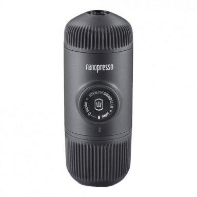 WACACO NANOPRESSO rankinis maltos kavos aparatas su adapteriu ir maišeliu, juodas